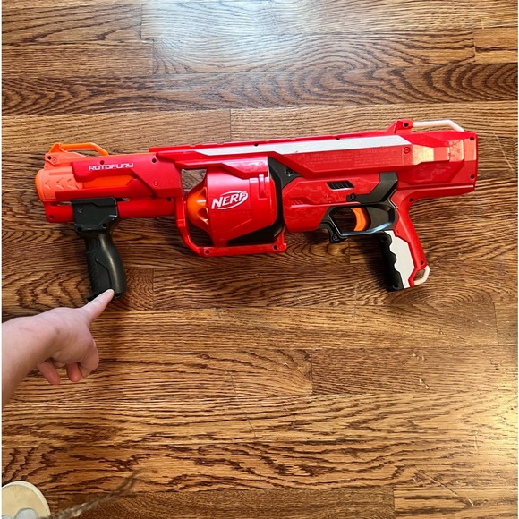 Nerf Mega RotoFury Play Rifle - In Great Working Condition - BUNDLE and SaVE - Picture 3 of 9